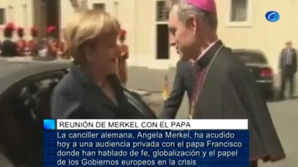 Primera reunión entre el Papa Francisco y Angela Merkel
