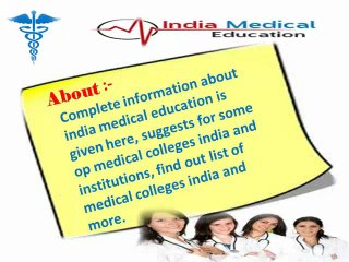 Career Opportunities With India Medical Education
