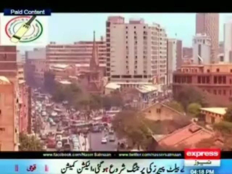 People & Traders of Lahore Protest againt the PTI Workers sit in Protest
