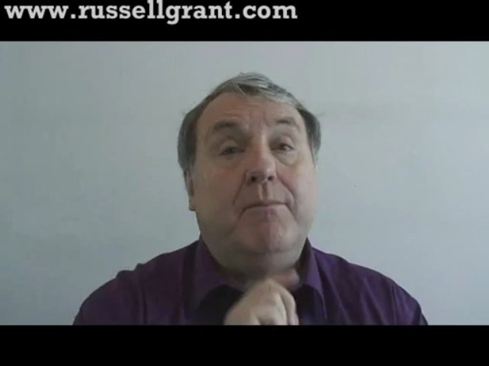 Russell Grant Video Horoscope Virgo May Saturday 18th 2013 www.russellgrant.com