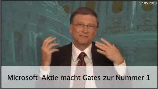 Aktie im Fokus: Microsoft-Papiere machen Gates zur Nummer eins