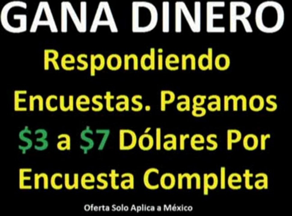 Encuestas Por Dinero. Pagando 75%. | Encuestas Por Dinero. Pagando 75%.