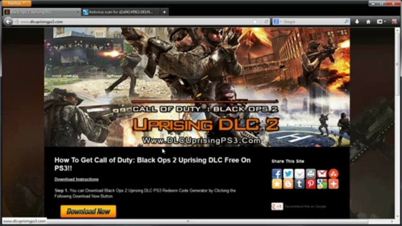 Black Ops 2 Uprising Map Pack DLC - PS3