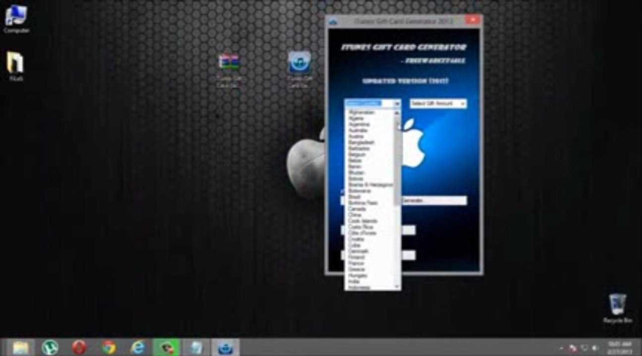 GRATUIT! iTunes Generateur de Carte Cadeau! mai - juin 2013 mettre à jour