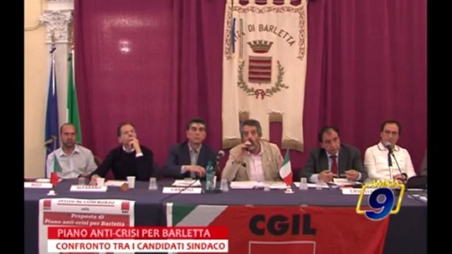 Piano anti-crisi per Barletta | Confronto tra i candidati sindaco di Barletta