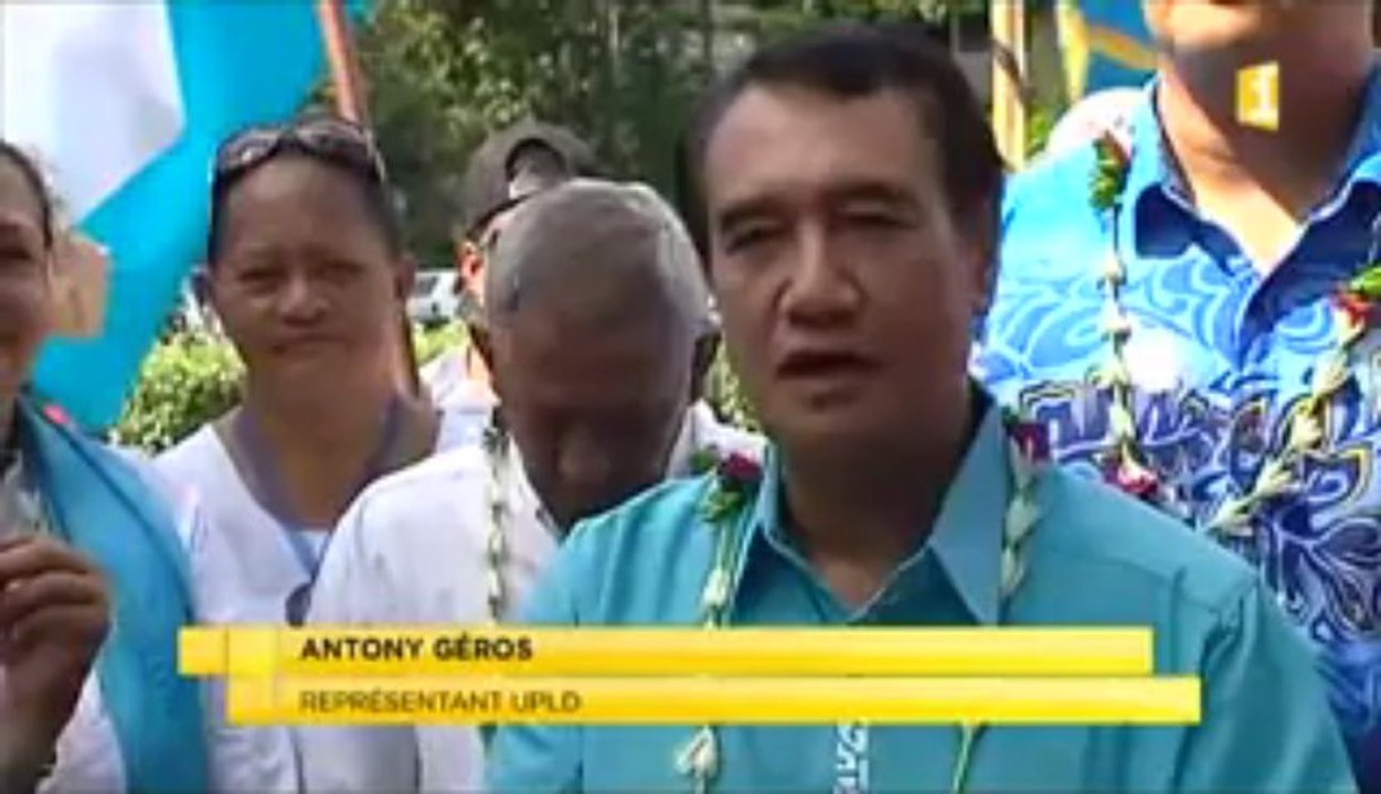 c'est bien la réinscription de la Polynésie sur la liste des pays à décoloniser de l'ONU qui était sur toutes les lèvres ce matin