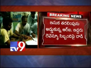 Sand mafia attack revenue officers in Vishaka