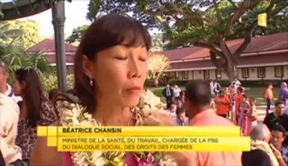 Presentation des nouveaux ministres du gouvernement flosse