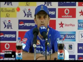 Rajasthan Royals Rahul Dravid misses spinners