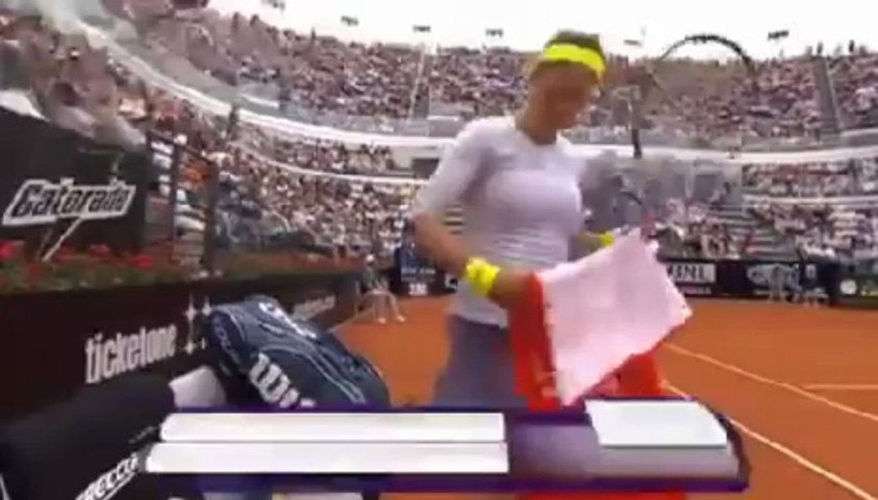 Errani vs Azarenka - WTA Roma 2013 - Semifinale - Set Point Azarenka