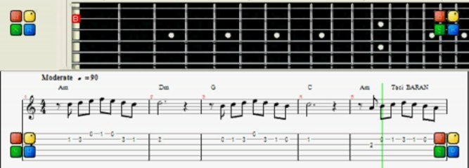 GİTAR  DERSİ  -  Portofino  - ( 0543 232 91 22 : Taci Hoca )