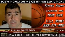 NBA Game 6 Pick Prediction Indiana Pacers versus New York Knicks Odds Playoff Preview 5-18-2012