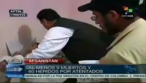 Explosiones en el sur de Afganistán dejan 9 muertos y 60 heridos