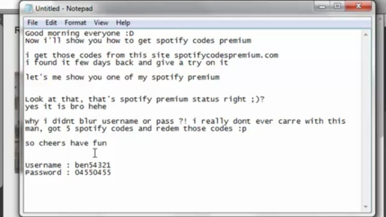 Download Spotify Premium Codes 1 Year