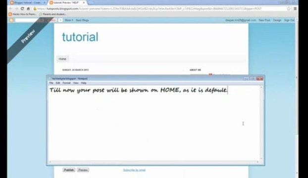 How to put posts on different pages in blogger and how to put navigation bar By MNRAQ
