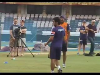 Kolkata Knight Riders in practice session