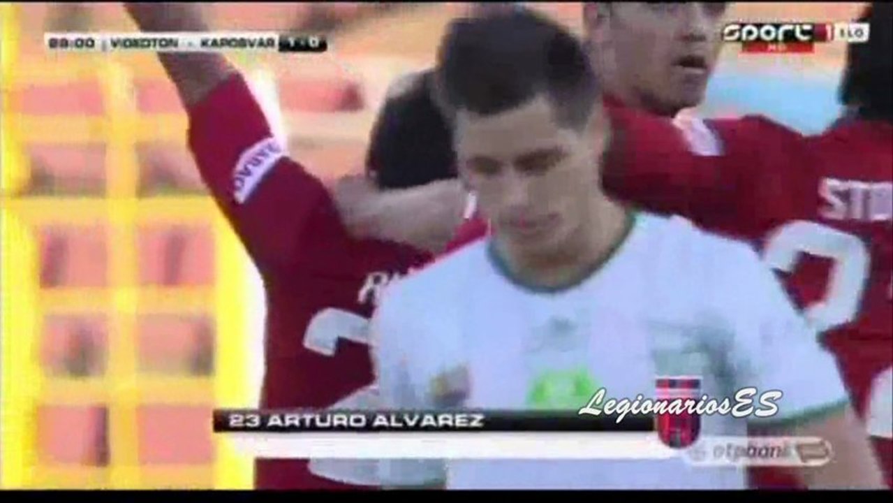Gol de Arturo Alvarez - Videoton F.C. 2-1 Kaposvár - Ronda 28 Liga OTP Bank de Hungria 18/05/2013