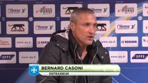 Conférence de presse AJ Auxerre - Clermont Foot : Bernard  CASONI (AJA) - Régis BROUARD (CFA) - saison 2012/2013