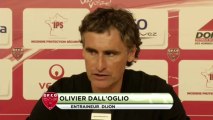 Conférence de presse Dijon FCO - AC Arles Avignon : Olivier DALL'OGLIO (DFCO) - Franck  DUMAS (ACA) - saison 2012/2013