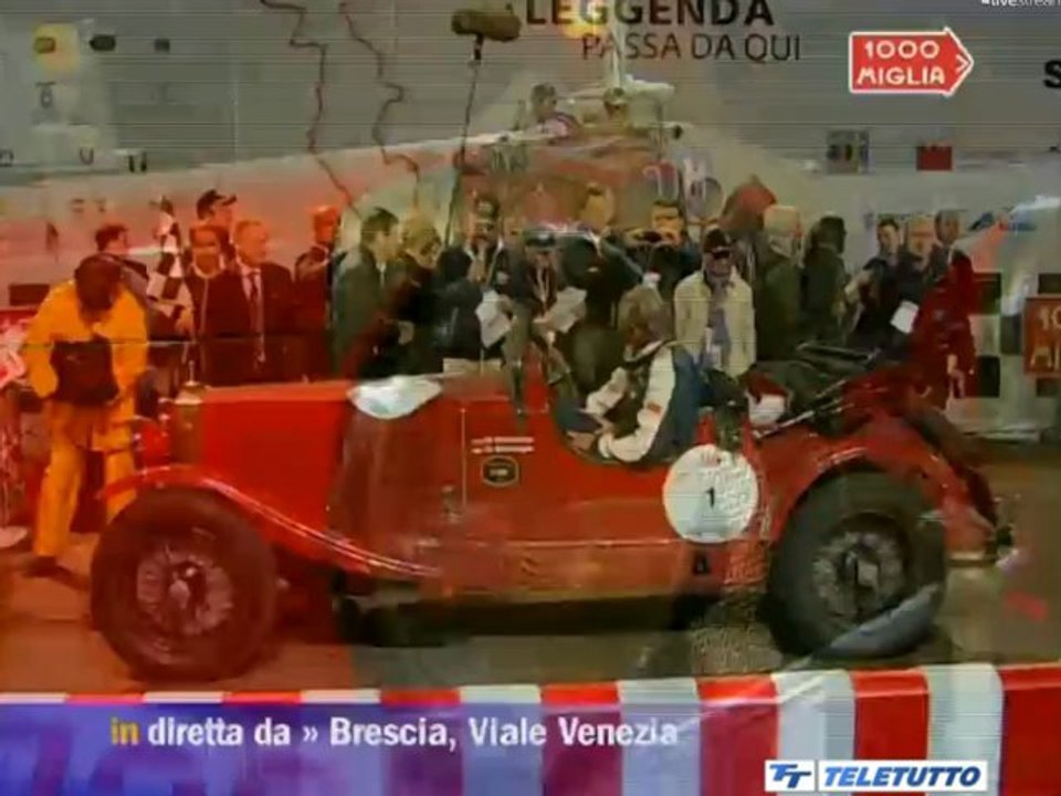 Ein Traum wird wahr! David Gandy und Yasmin Le Bon am Ziel in Brescia. Mission Mille Miglia erfolgreich abgeschlossen.
