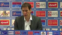 Conférence de presse Montpellier Hérault SC - LOSC Lille : René GIRARD (MHSC) - Rudi GARCIA (LOSC) - saison 2012/2013