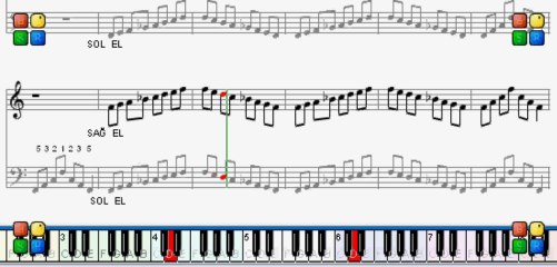 PİYANO  DERSİ  -  Fa  Majör  Gamı - ( 0543 232 91 22 : Taci Hoca )