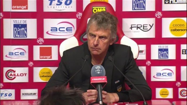 Conférence de presse Stade de Reims - FC Lorient : Hubert FOURNIER (SdR) - Christian GOURCUFF (FCL) - saison 2012/2013