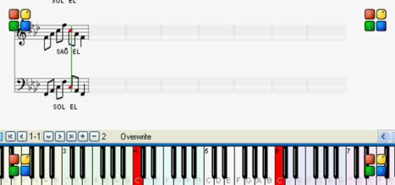 PİYANO  DERSİ  -  Fa Minör gamı - ( 0543 232 91 22 : Taci Hoca )