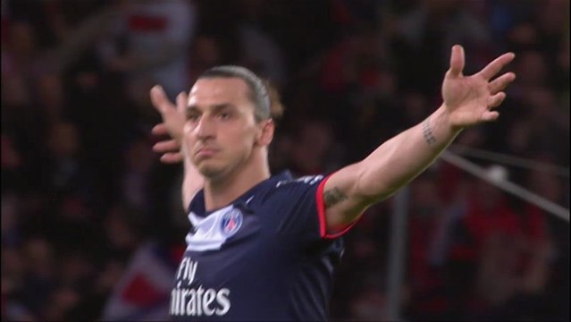 Superbe coup franc de Zlatan IBRAHIMOVIC (36ème) - Paris Saint-Germain - Stade Brestois 29 (3-1) - saison 2012/2013
