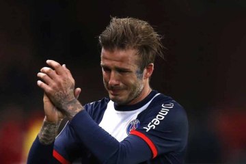 Les larmes de Beckham, son dernier match au Parc - saison 2012/2013