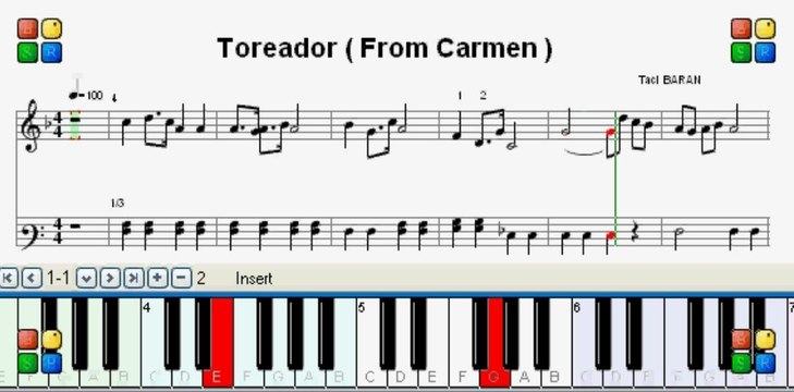 PİYANO DERSİ - Toreador (From Carmen ) - ( 0543 232 91 22 : Taci Hoca )