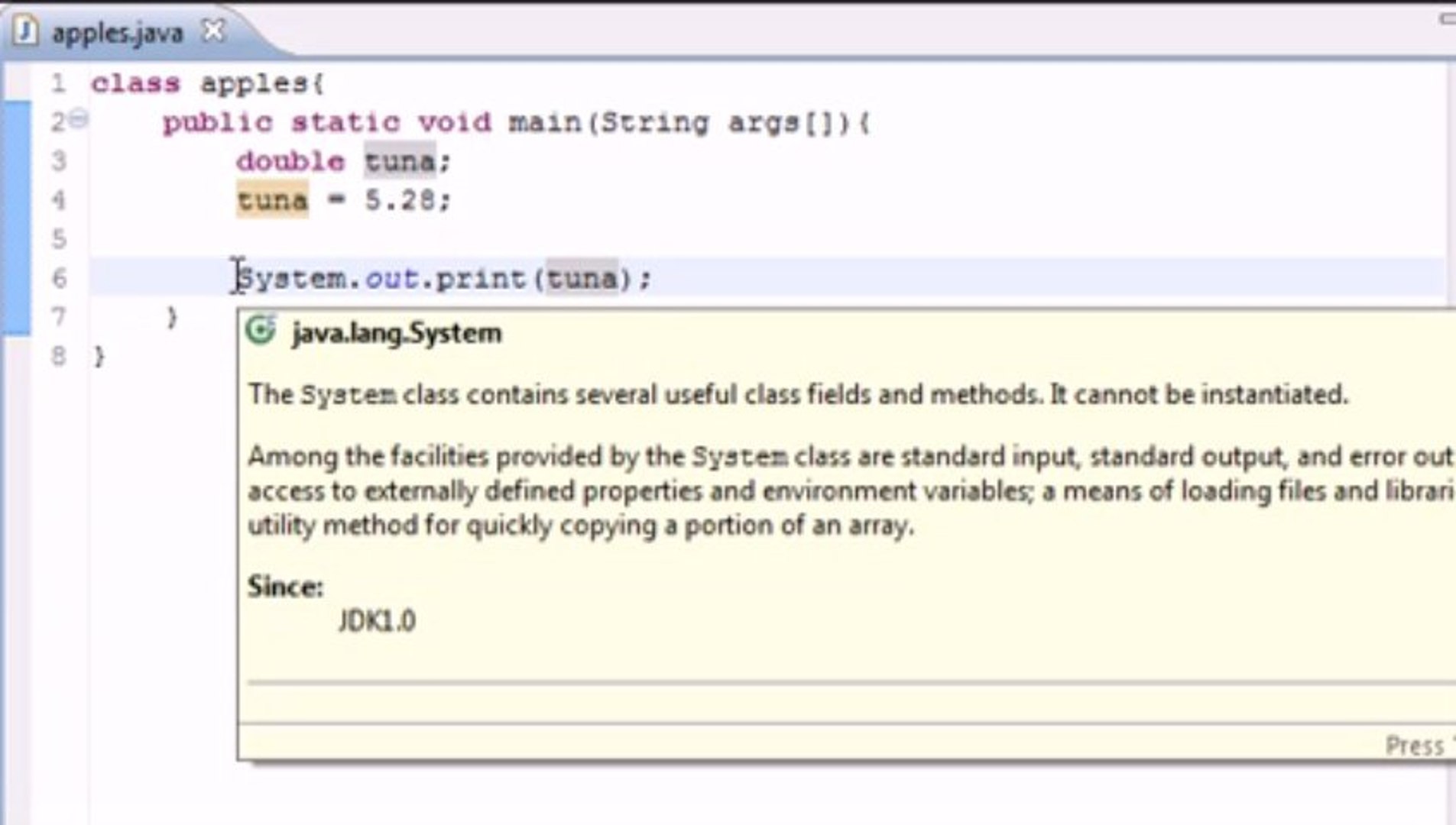 Java Programming Tutorial - 5 - Variables