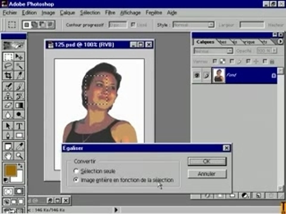 photoshop - Commande egaliser