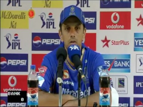 Rajasthan Royals Rahul Dravid misses spinners