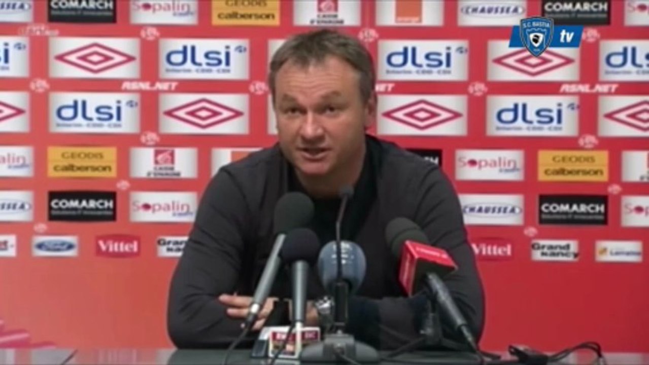 L1 / 2012-13 : Nancy 1-2 Bastia : Conf. de F. Hantz