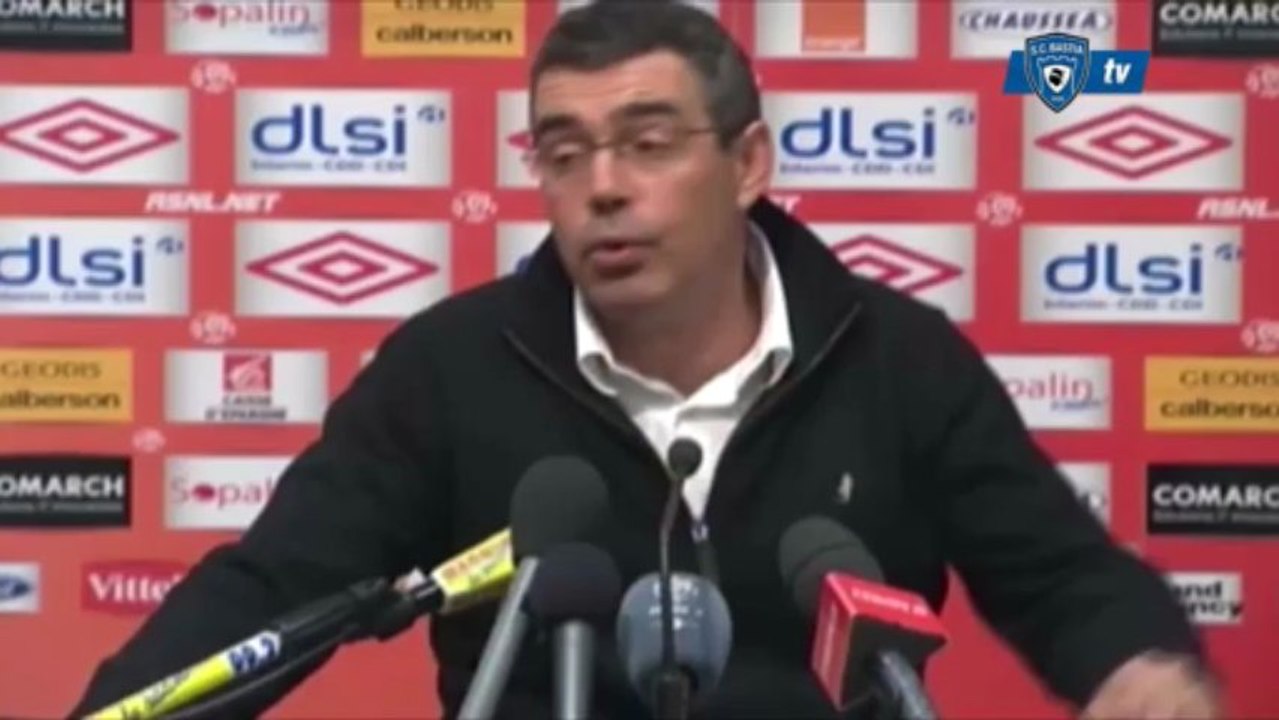L1 / 2012-13 : Nancy 1-2 Bastia : Conf. de P. Gabriel
