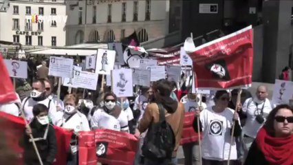 Enfermeras se manifiestan en Francia(120513)2