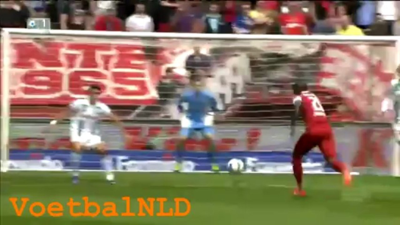 Goal Edson Braafheid FC Twente - FC Groningen 1-0 Europa League Play-offs 19 Mei 2013