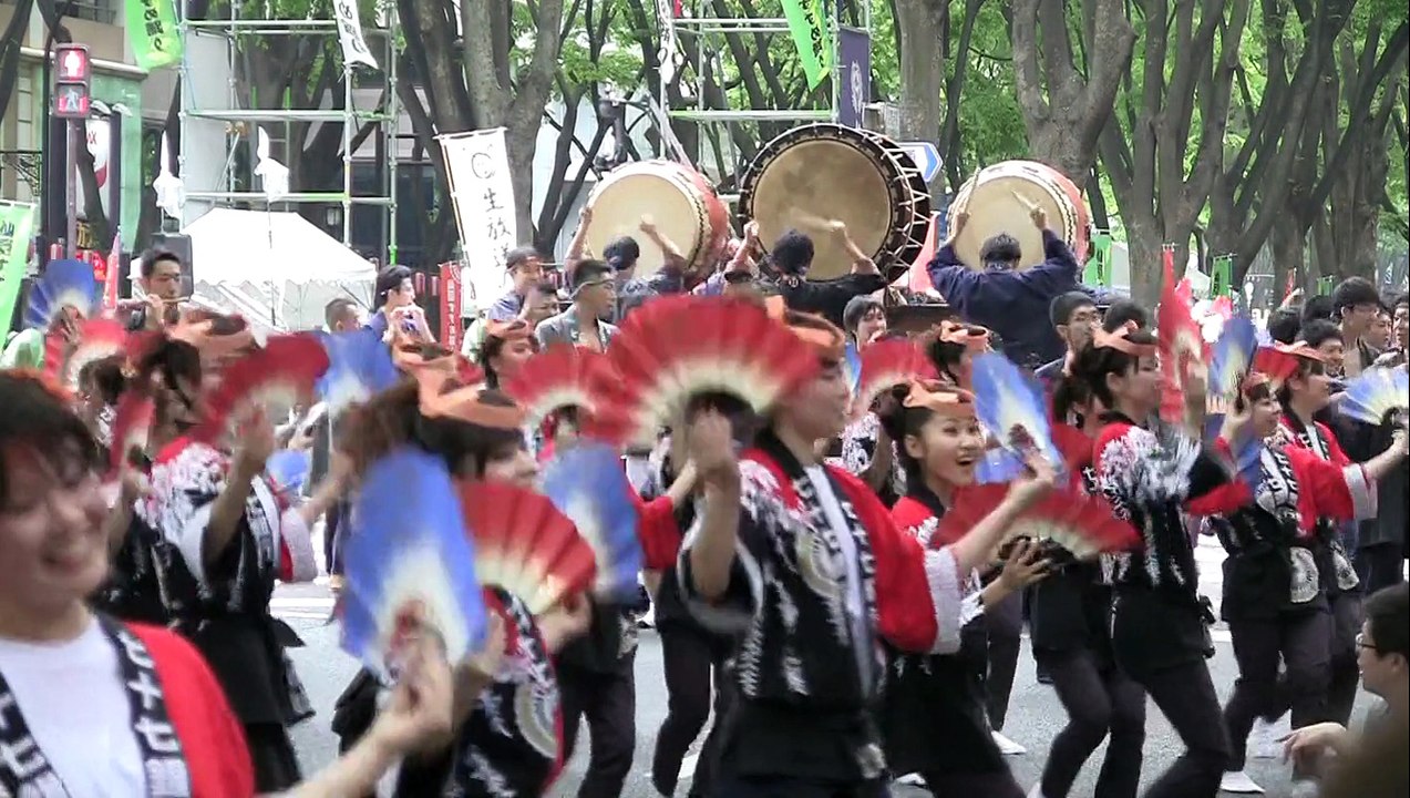 仙台・青葉まつり【七十七銀行「七福大太鼓山鉾」】Sendai Aoba Matsuri Festival　77 Bank Ltd.　Yamaboko Junko　