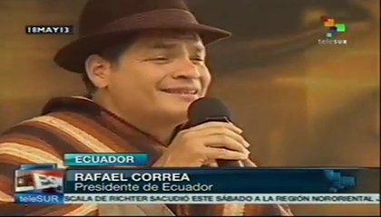 Correa denuncia marcha convocada por Movimiento 14 millones