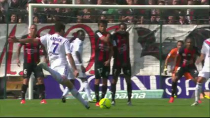 But Clément GRENIER (76ème) - OGC Nice - Olympique Lyonnais (1-1) - saison 2012/2013