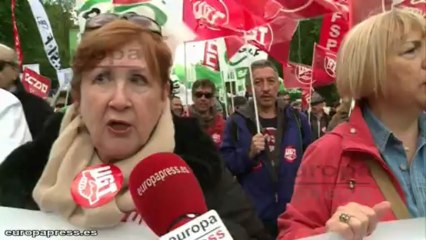 La décima 'Marea Blanca' marcha en Madrid