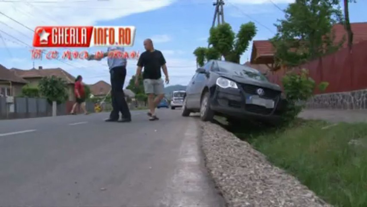 O soferita a luat copacii la rand  Gherla (Cluj, Romania)