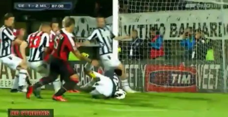 Siena vs Milan 1:2 Mexes
