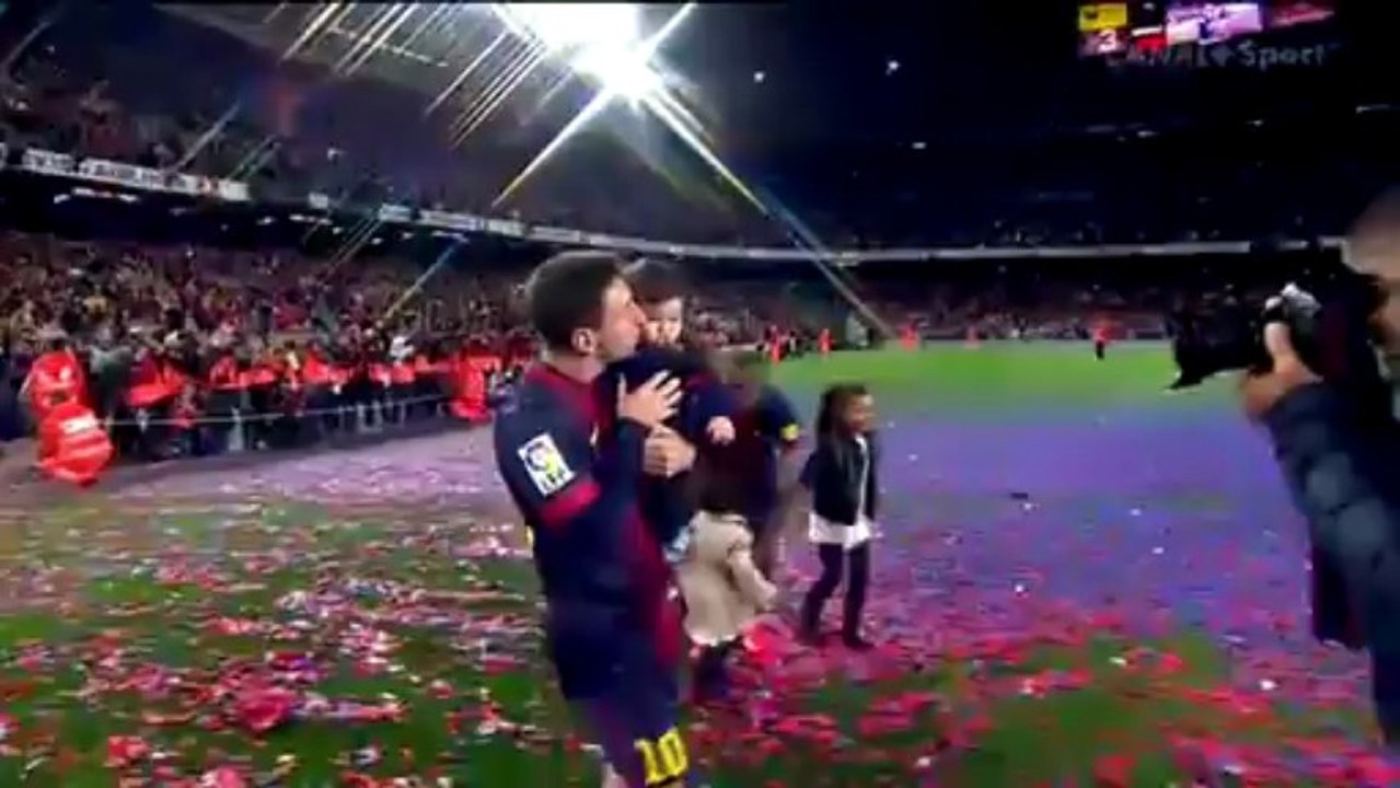 Fiesta na Camp Nou po zdobyciu mistrzostwa Hiszpanii 2012/13