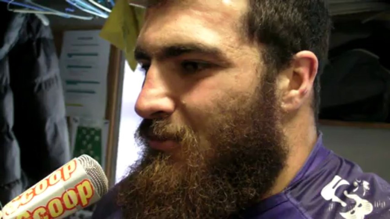 Rugby Fédérale1  - Damien Jourdain réagit après USB - Lille (demi-finale aller)