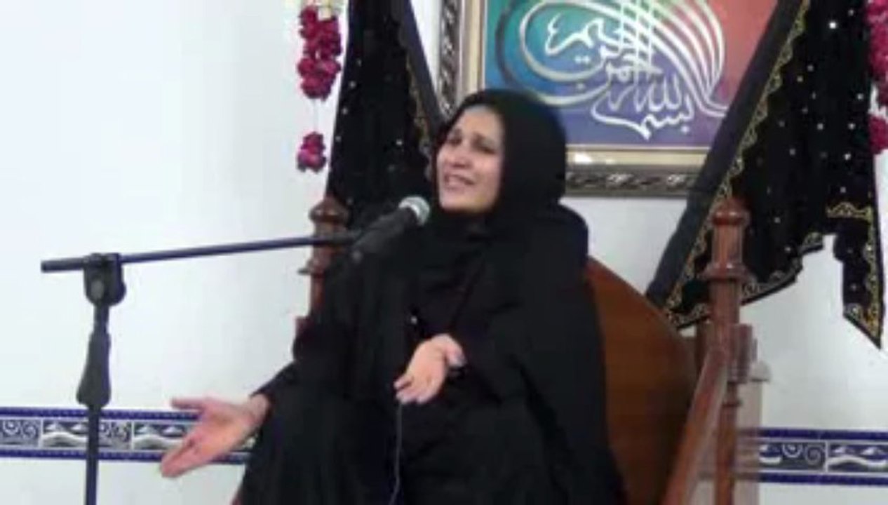 Zakira Zeeshan Fatima Majlis e Aza At Mashad Palace