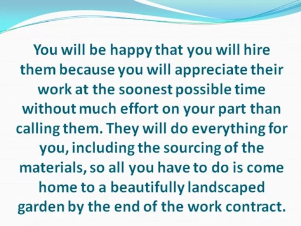 Hiring a Landscaping Professionals