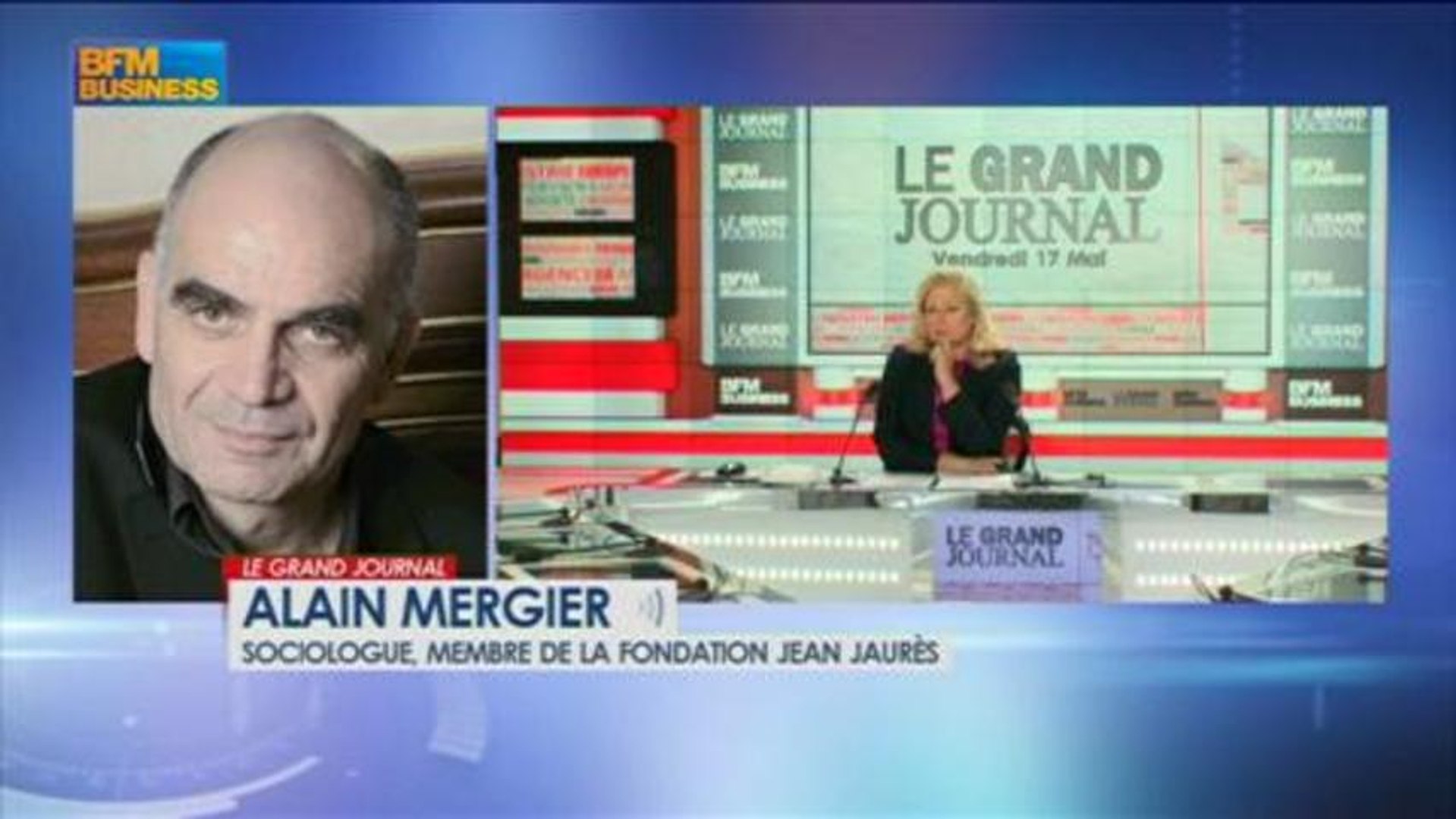 Alain Mergier, sociologue, membre de la Fondation Jean Jaurès dans Le Grand  Journal - 17 mai 3/4 - Vidéo Dailymotion