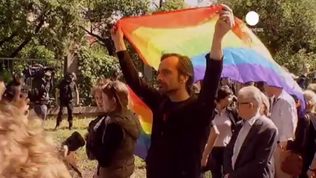 Court ban does not stop Ukraine's first ever gay pride event